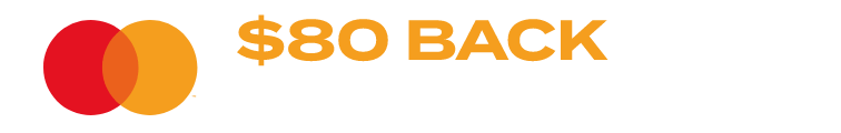 MasterCard $80 back via rebate